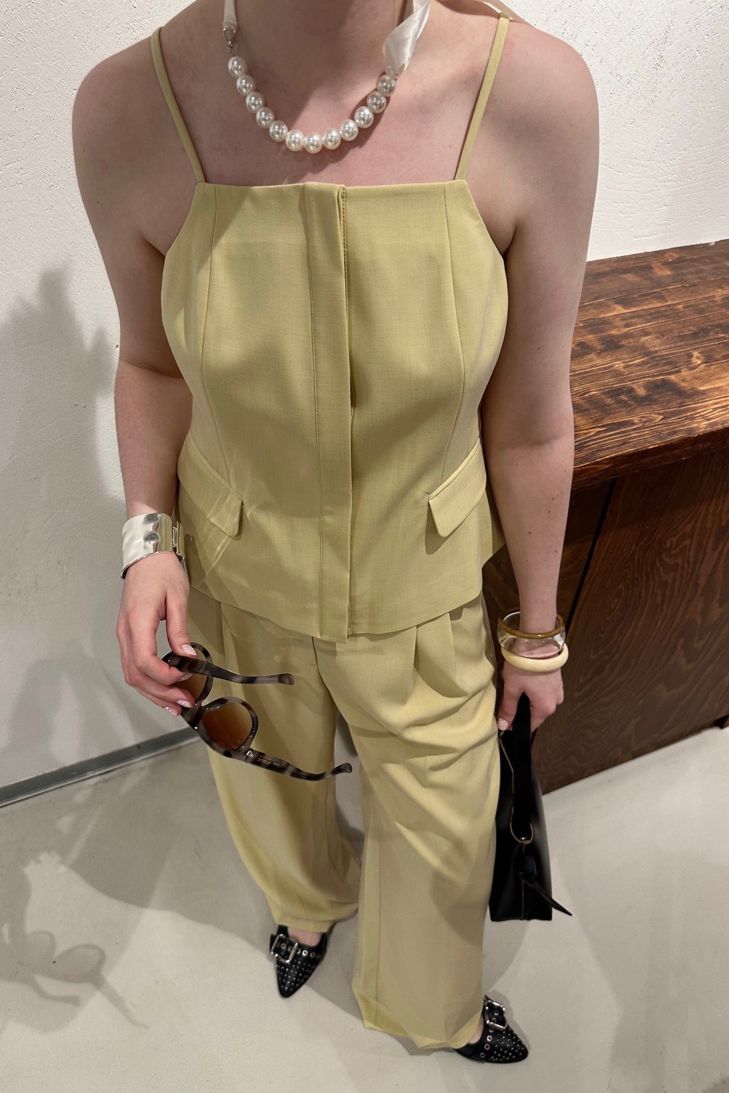 NilanCC Tailored Top - Geel