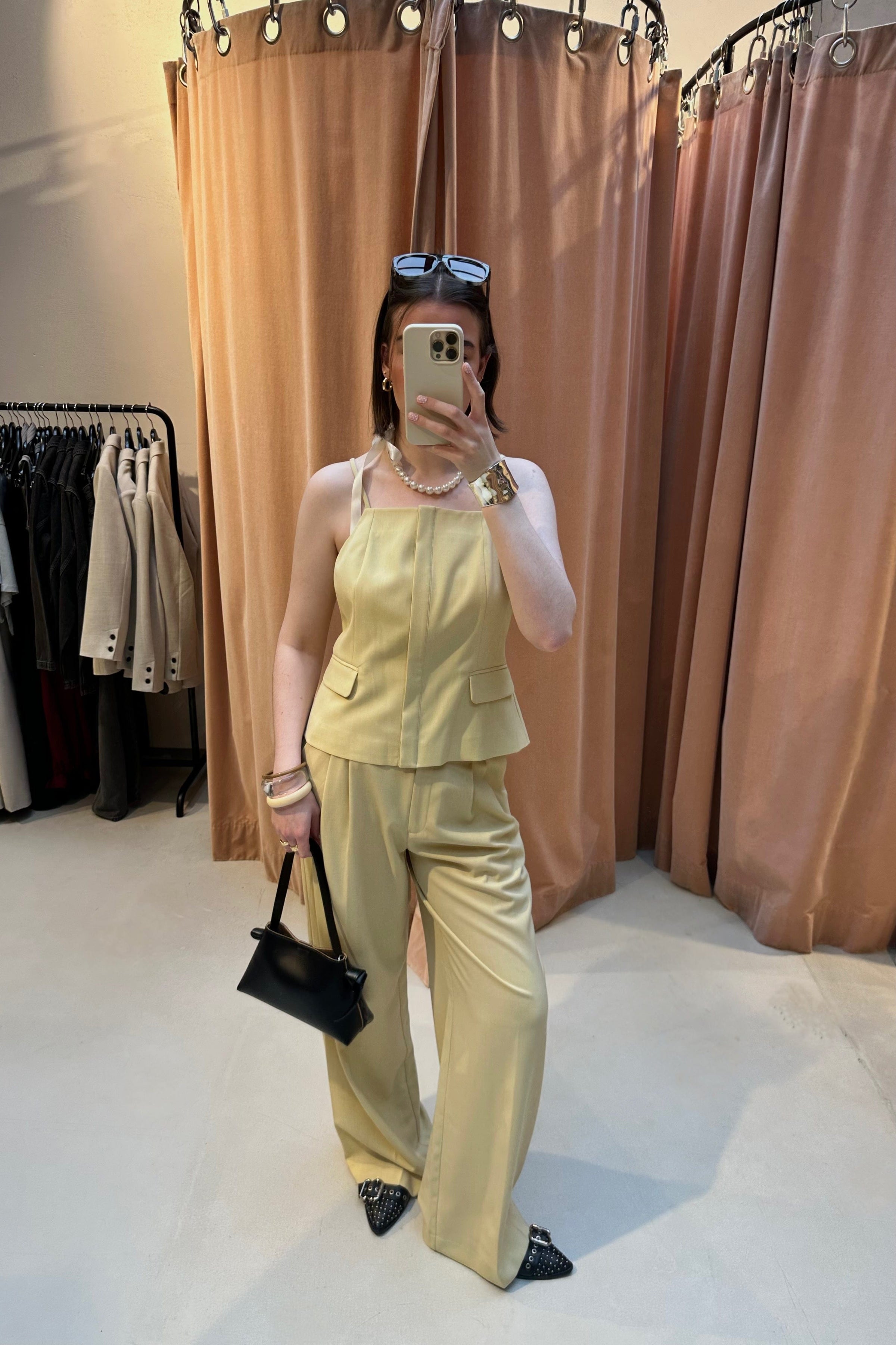 NilanCC Tailored Top - Geel