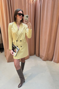 NilanCC Blazer Jurk - Geel