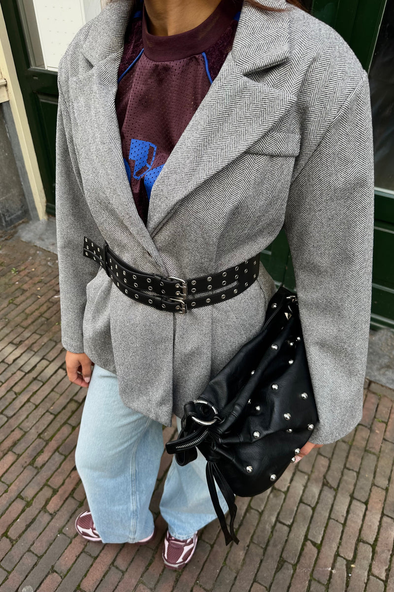 Roos Blazer - Lichtgrijs