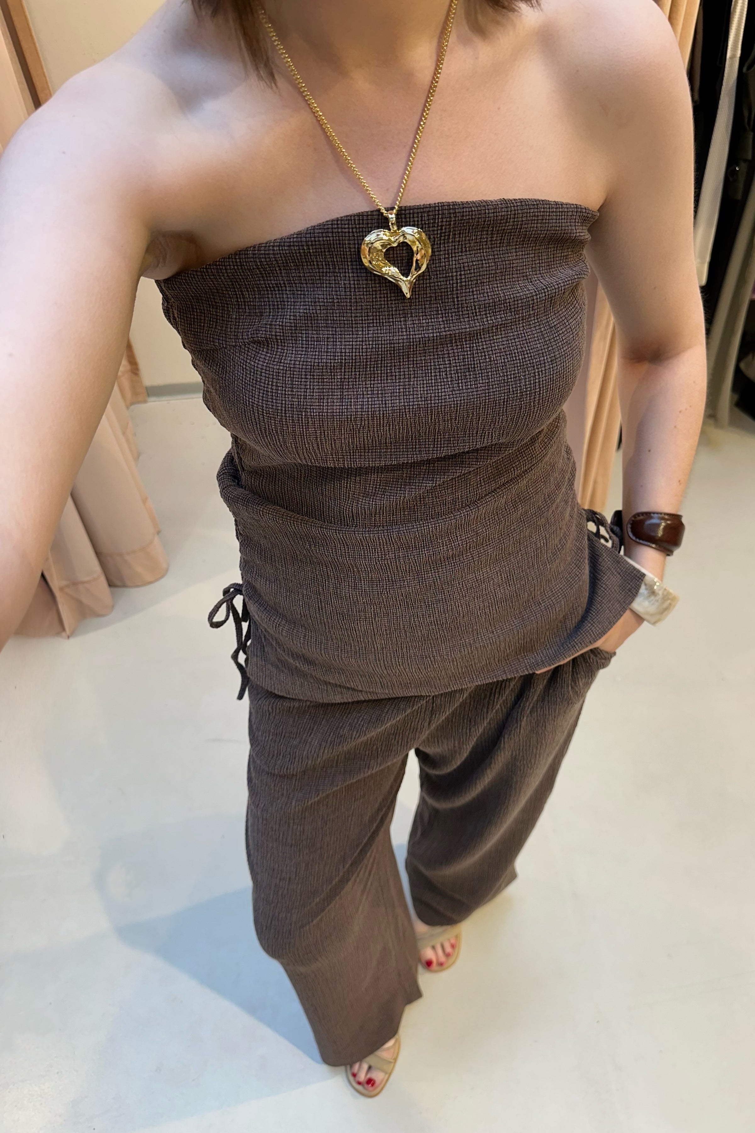 YASIbela Tube Top - Bruin