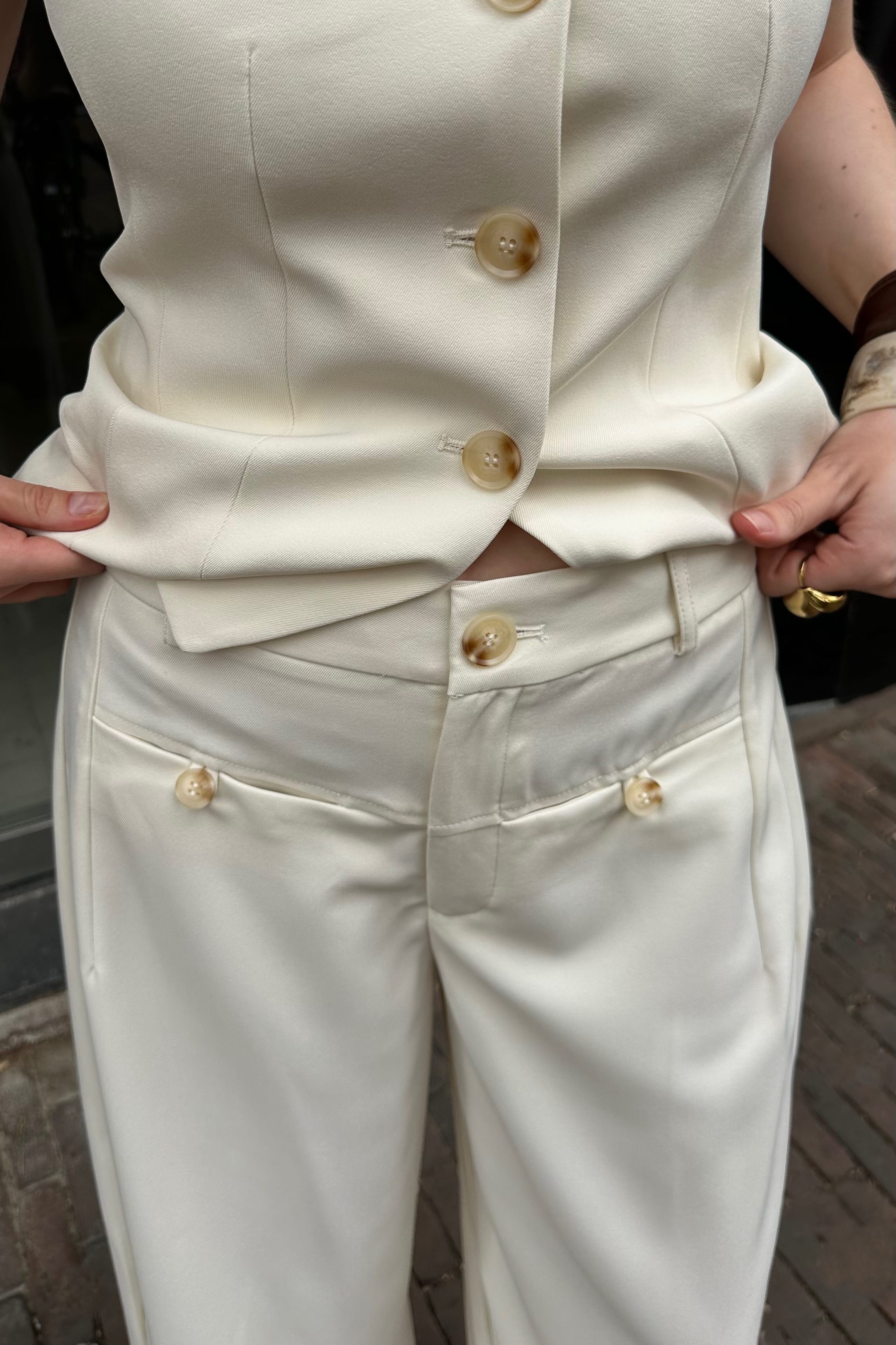 Massie Structure Pants - Off White