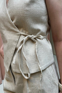 Samara Ramie Waistcoat - Natural