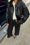 Lunara Collar Stitch Jacket - Zwart