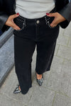 YASNoelle Studded Jeans - Zwart