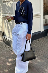 SLFStella Mini Leren  Tas - Zwart