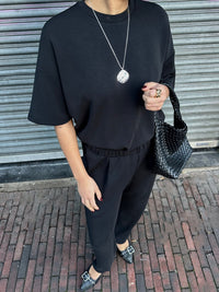 SLFOversized Tenny T-shirt - Zwart