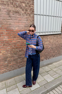 Anne Vest - Blauw/Rood
