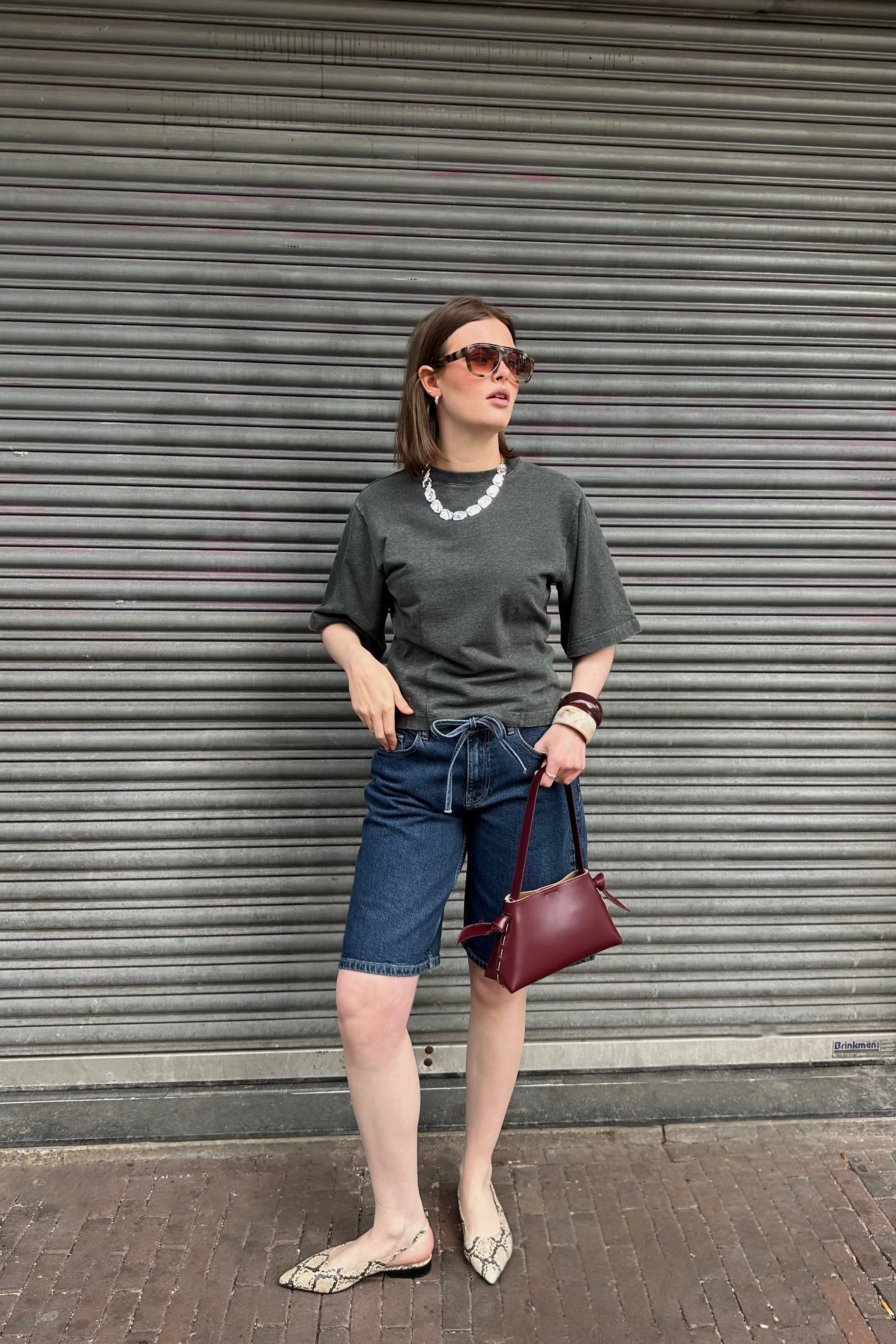 MSCHElide Ada Denim Shorts - Donkerblauw