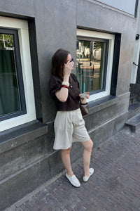 YASMinu Top - Donker Bruin