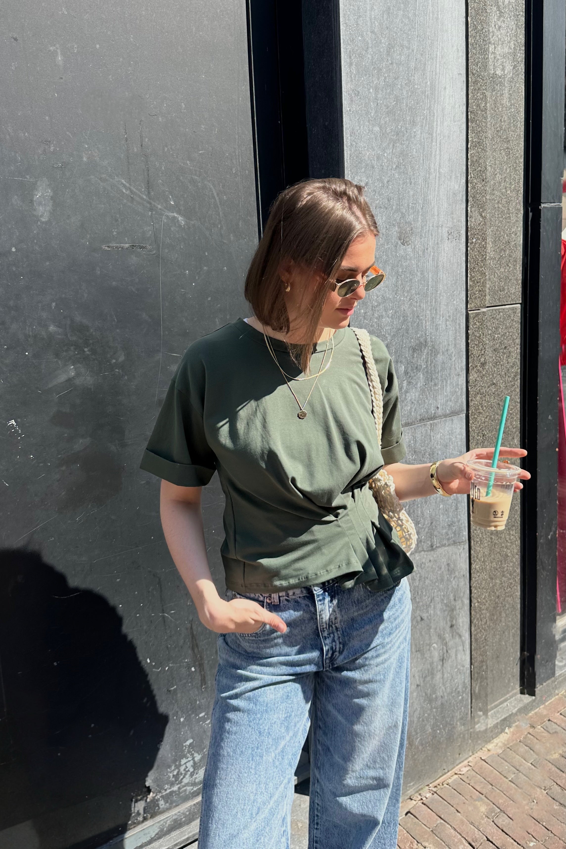 Gabrielle T-shirt - Hunter Green