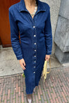 MSCHMow Denim Jurk - Donkerblauw
