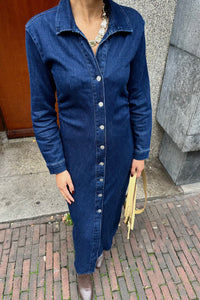 MSCHMow Denim Jurk - Donkerblauw