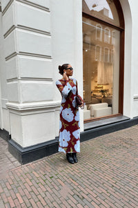 Poppy Aria Jurk - Burgundy