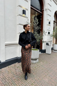 Cherry Leopard Dorris Rok - Bruin