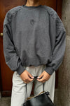 Bar Baseball Sweater - Grijs