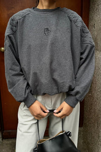 Bar Baseball Sweater - Grijs