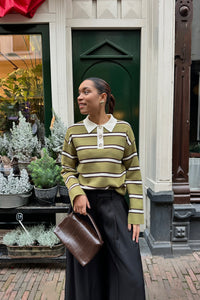 YASIsabell Polo Knit Top - Groen