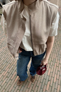 MarloCC Gilet - Zand