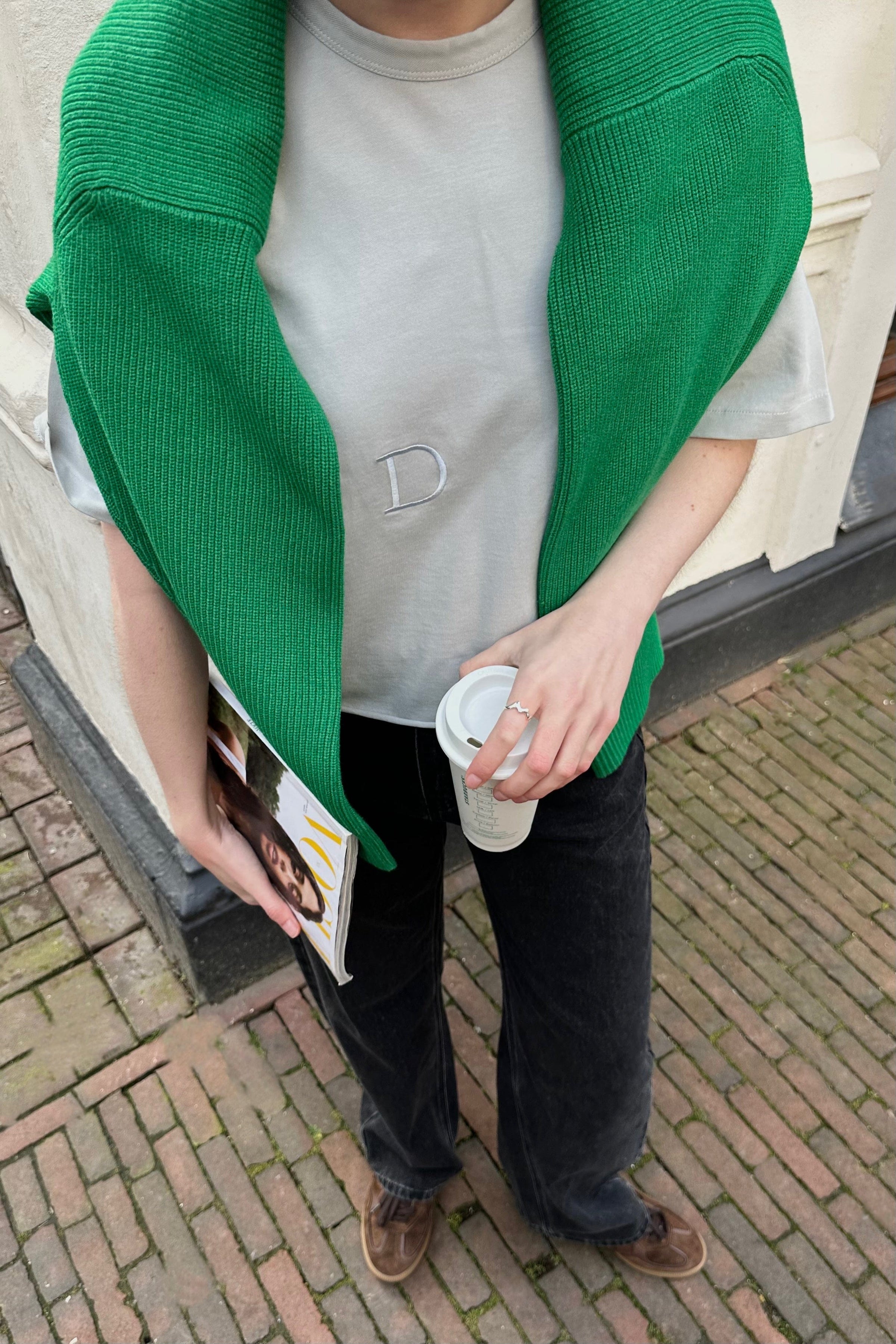 Thick Cotton Tee - Blauw