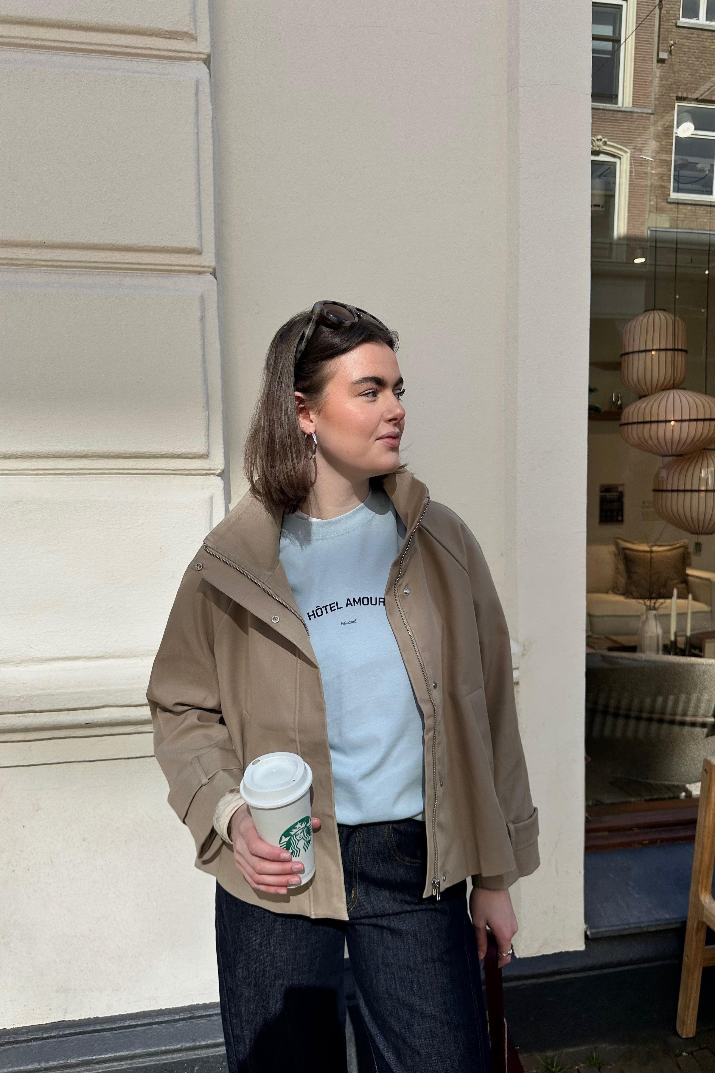 SLFBoxy Hotel Amour T-Shirt - Lichtblauw