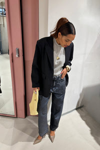 Marielle Button Back Blazer - Grijs