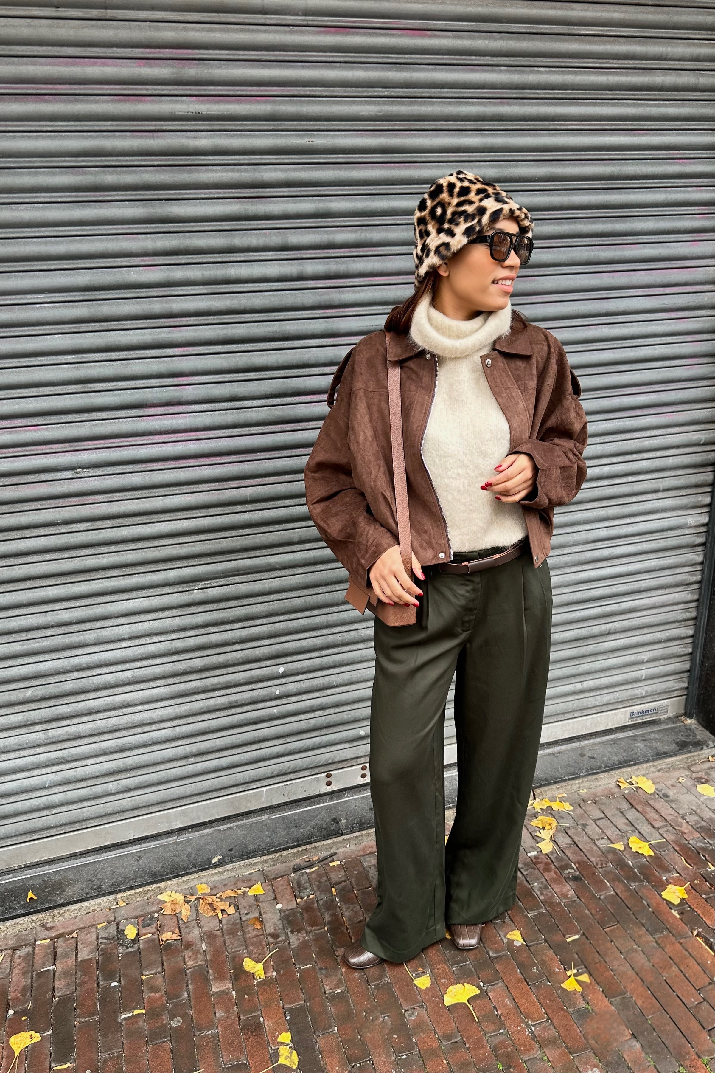 Katie Suede Jas - Bruin