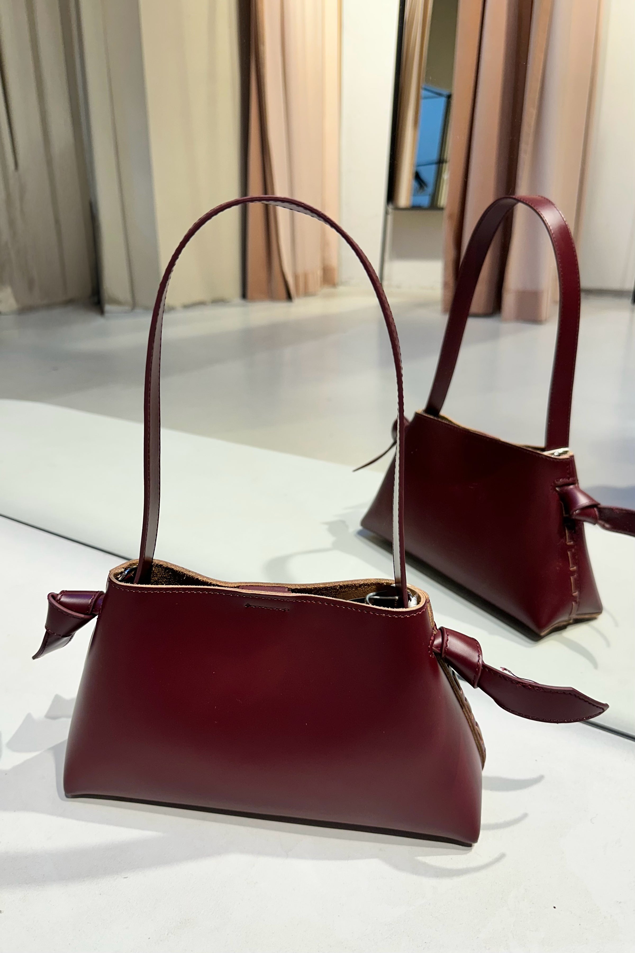 SLFStella Mini Leren  Tas - Bordeaux