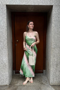 Biancha Waterval Jurk - Groen