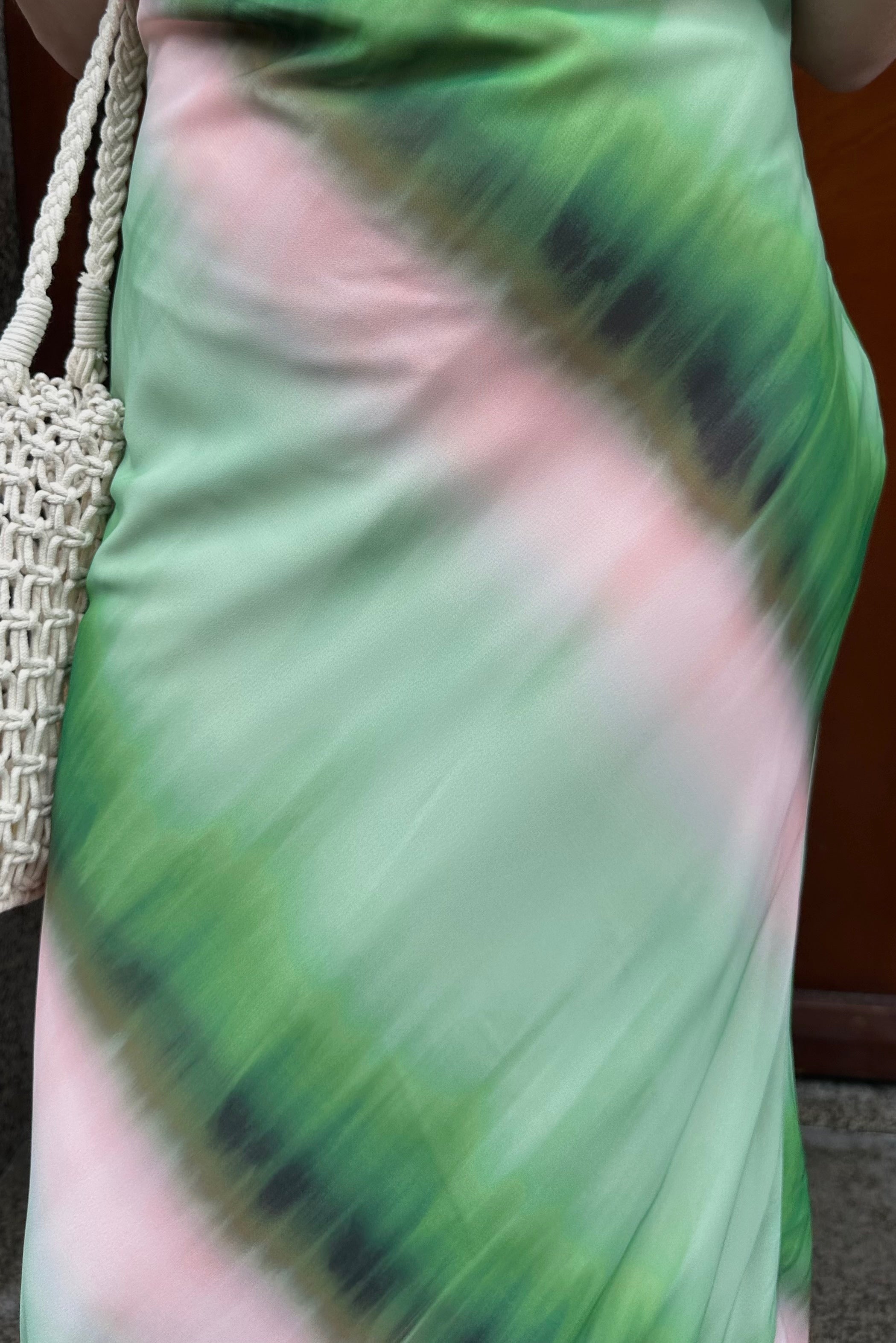 Biancha Waterval Jurk - Groen