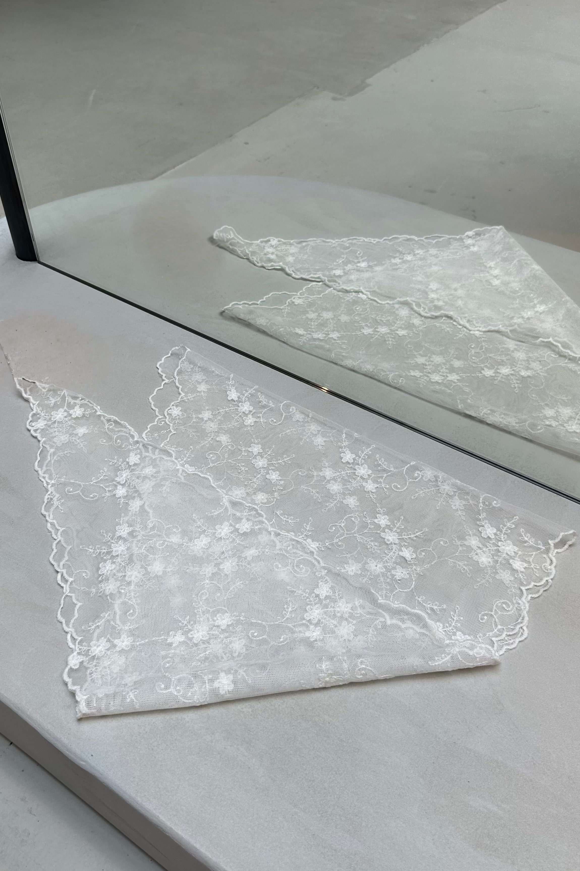 Lace Scarf - Beige