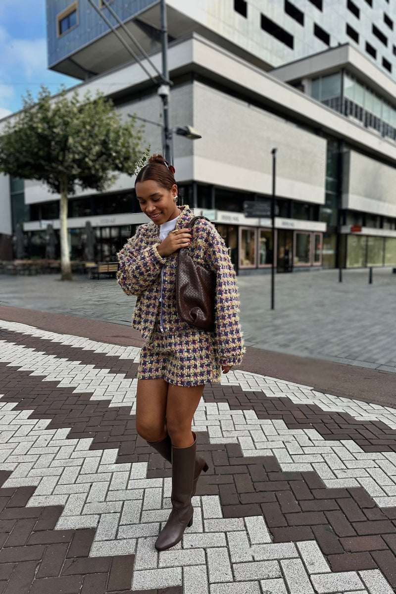 Fleur Bomber - Paars