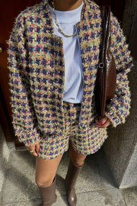 Fleur Bomber - Paars