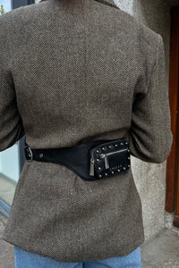Eliza Belt Studded Tas - Zwart
