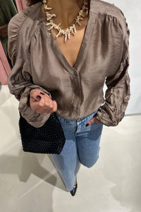 MSCHRamona Rikkelia Blouse - Bruin