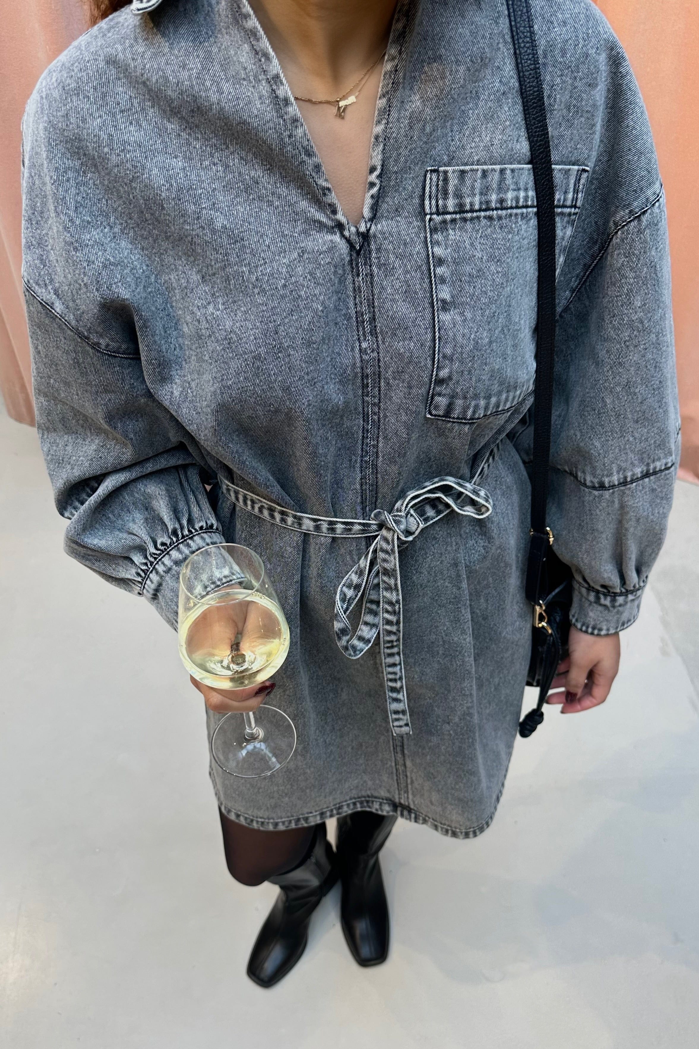 Dow Denim Jurk - Grijs