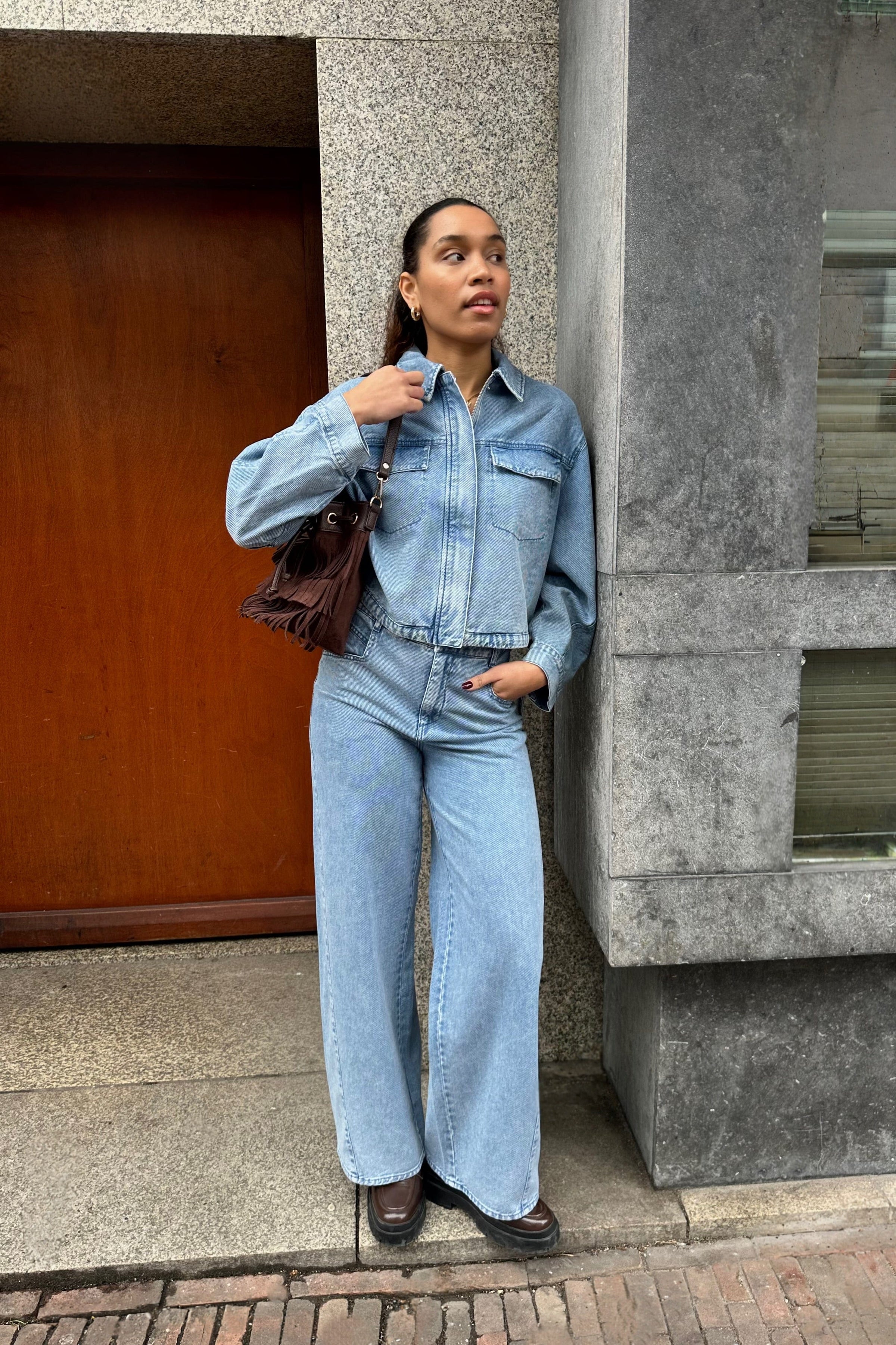 Crowd Denim Jas - Blauw