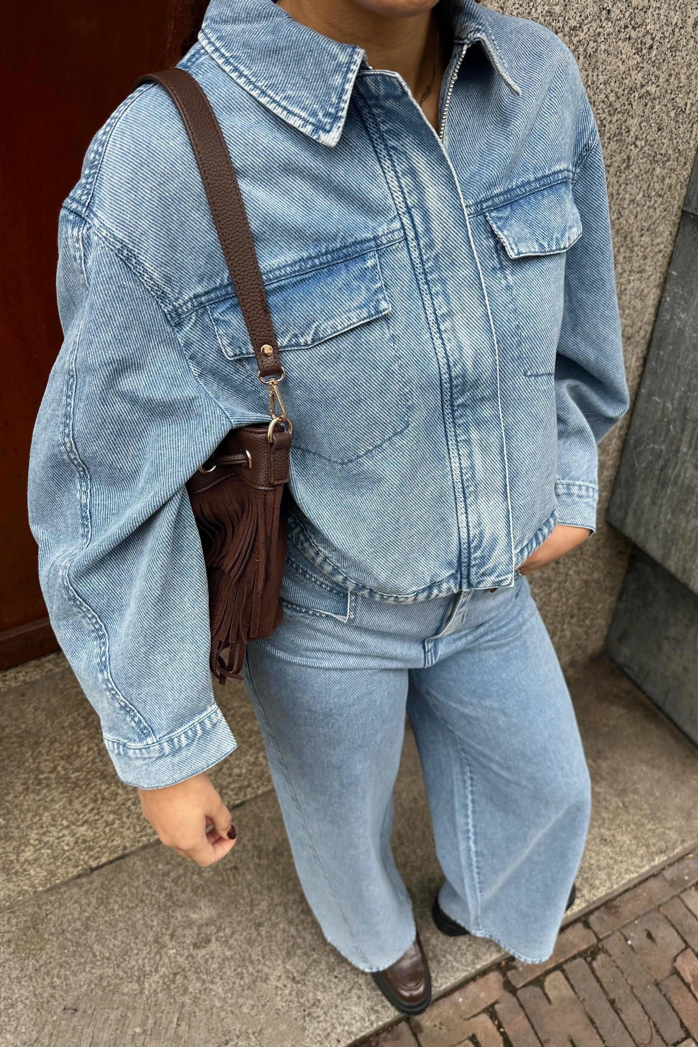 Crowd Denim Jas - Blauw