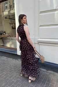 Marli Stippen Jurk - Bruin
