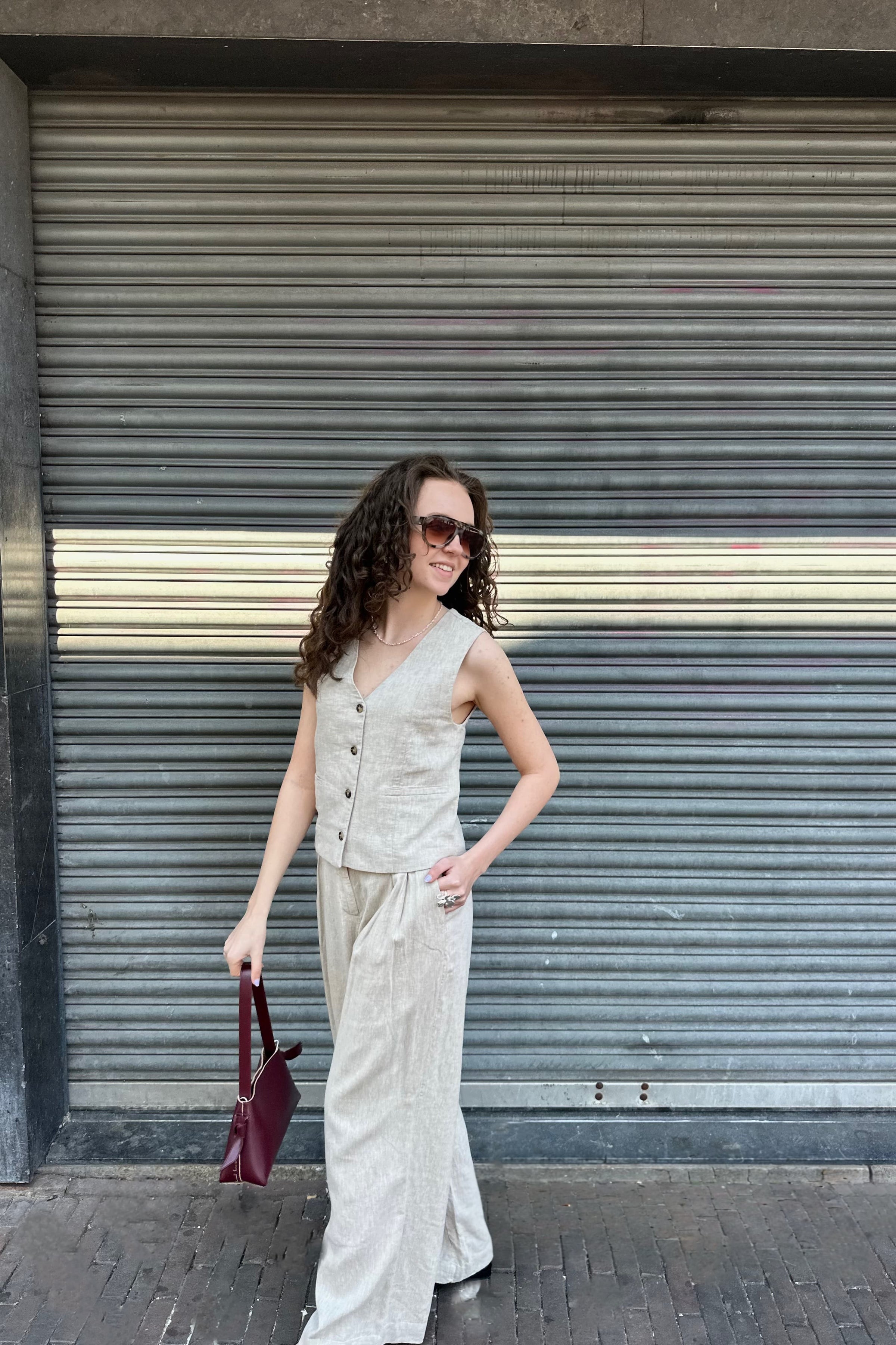 MSCHViana Ginia Waistcoat - Beige