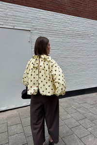 Clara Stippen Blouse - Geel/Bruin