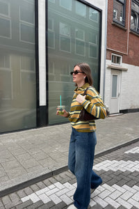 Terra Lange Mouwen Polo - Groen
