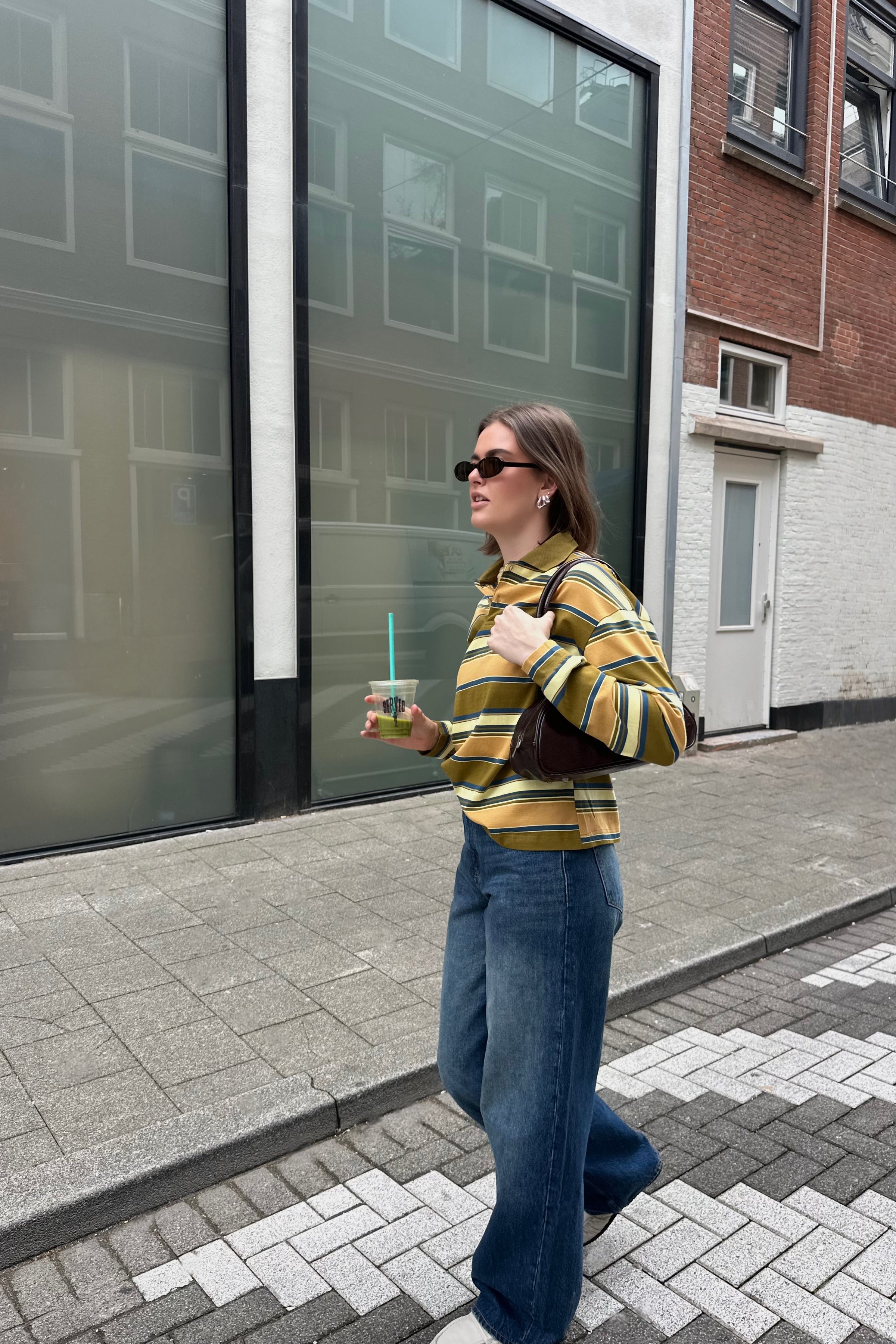 Terra Lange Mouwen Polo - Groen