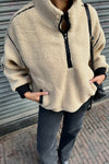 MadinCC Fleece Anorak - Sand