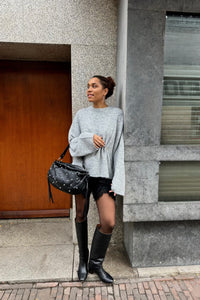 Lacey Kanten Korte Broek - Zwart