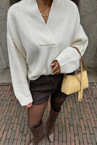 Samia Wollen Trui - Off White