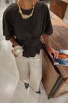 Annegret Poplin Blouse - Bruin