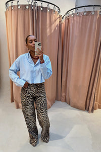 MSCHLiene Zenika Cropped Blouse - Blauw