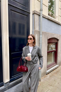JackyCC Cropped Blazer - Grijs