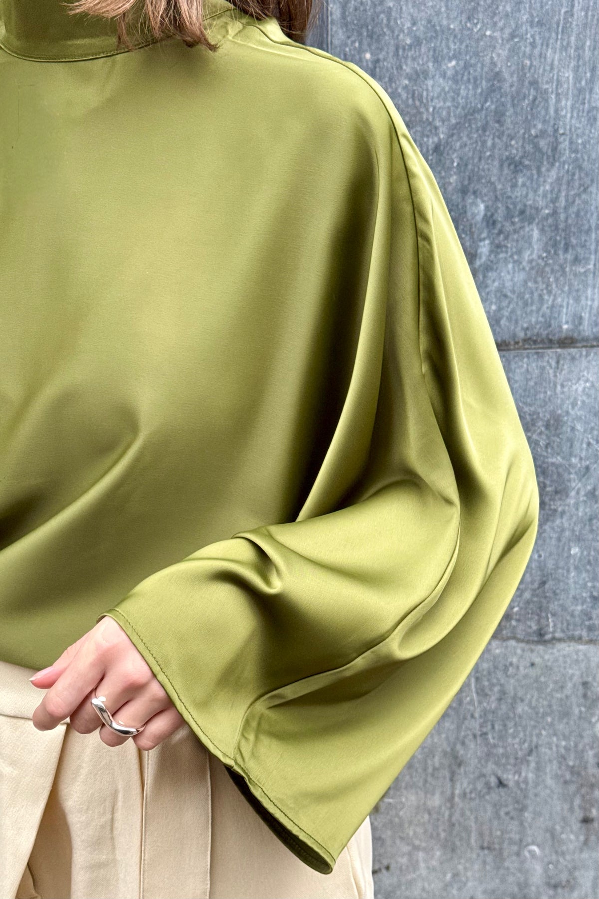 YASPelana Tie Top - Groen